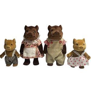 Vintage Barenwald forest families boar family of 4